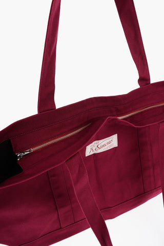Borsa Tote Oversize in Cotone a Tinta unita