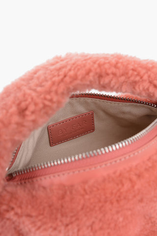 Real Fur BABY CUSH Handbag with Removable Chain Shoulder Strap