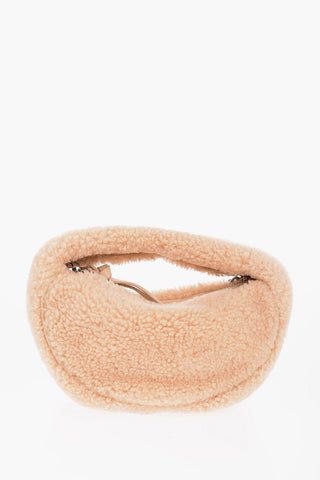 Real Fur BABY CUSH Handbag with Removable Chain Shoulder Strap