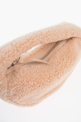 Real Fur BABY CUSH Handbag with Removable Chain Shoulder Strap