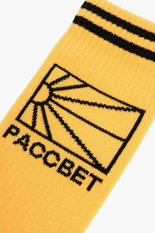 Solid Color Long Socks with Rib Detail