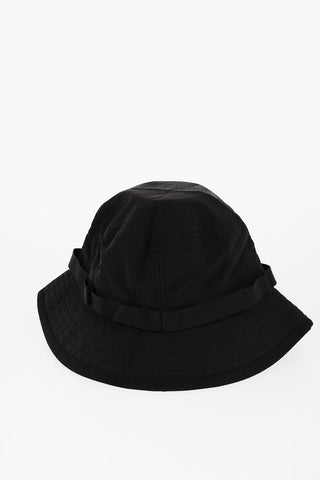 Cappello Bucket in Tinta Unita con Logo Ricamato