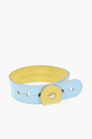 Bracciale Reversibile in Pelle Lucida e in Suede