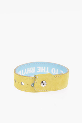 Bracciale Reversibile in Pelle Lucida e in Suede