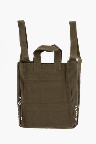 Borsa Tote in Twill Stampata