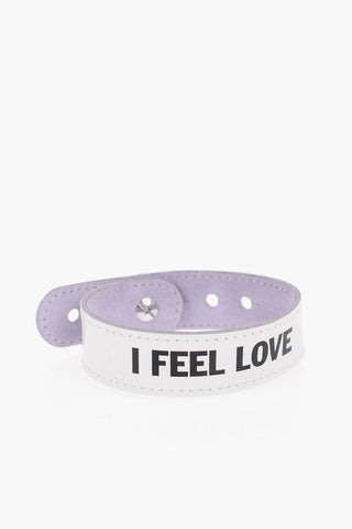 Patent and Suede Leather Reversible Bracelet