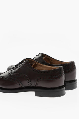 Brushed Leather BURWOOD Brogue Derby Shoes