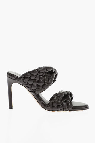 Leather INTRECCIO Open Top Mules 8cm