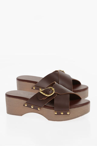 Clogs in Pelle MARILISA con Fibbia