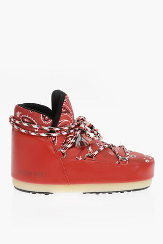 ALANUI Bandana Motif Snow Boots