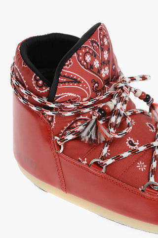 ALANUI Bandana Motif Snow Boots