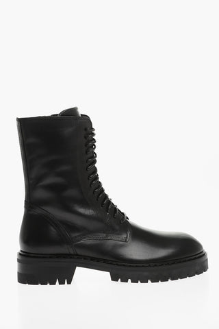Leather ALEC Lace-up Combat Booties