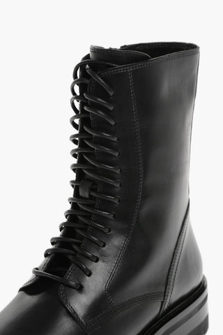 Leather ALEC Lace-up Combat Booties