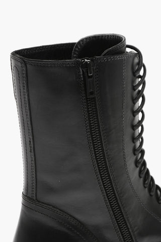Leather ALEC Lace-up Combat Booties