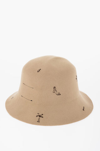 Cappello Bucket FREYA in Feltro con Stampa