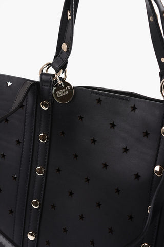 Borsa Tote STARS in Pelle Traforata con Borchie