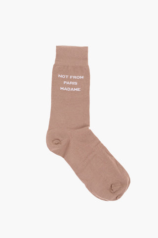 Set 3 Pairs of Cotton Blend Socks with Contrast Embroidery