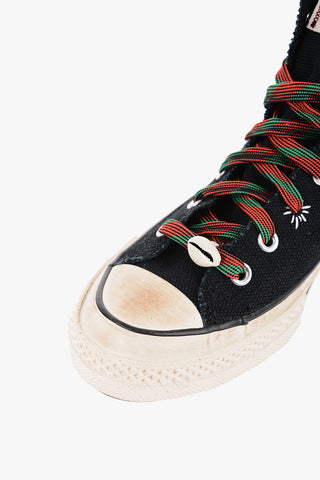 ALL STAR CHUCK TAYLOR Vintage Effect CHUCK 70 Embroidered High-top Sneakers