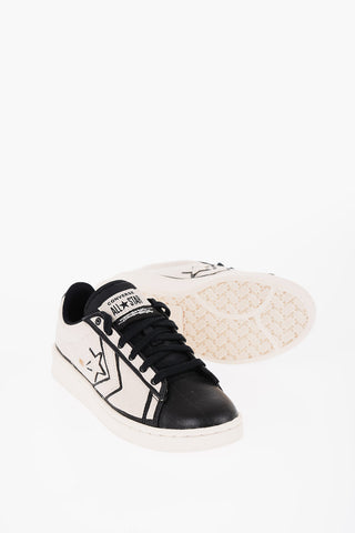 ALL STAR JOSHUA VIDES Two-Tone Leather and Fabric PRO LEATHER Low Top Sneakers