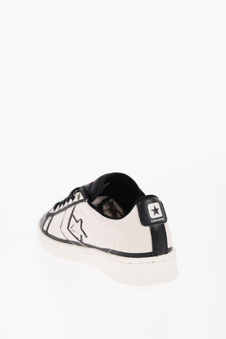 ALL STAR JOSHUA VIDES Two-Tone Leather and Fabric PRO LEATHER Low Top Sneakers