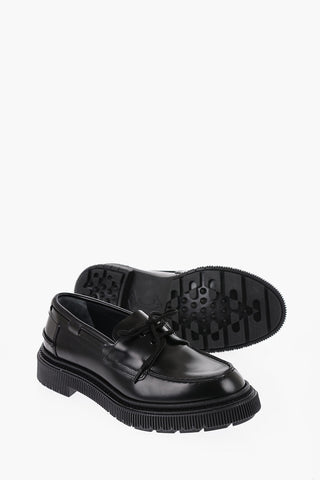 Scarpe Derby TYPE 174 In Pelle con Suola Pieghettata