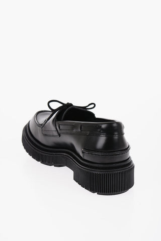 Scarpe Derby TYPE 174 In Pelle con Suola Pieghettata