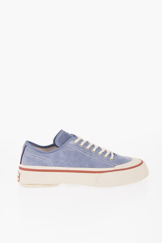 Suede LAGUANA Low-Top Sneakers with Contrast Sole
