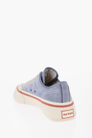 Suede LAGUANA Low-Top Sneakers with Contrast Sole