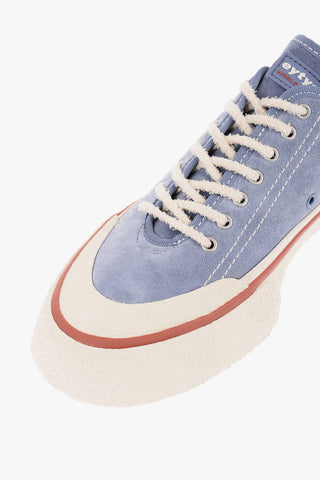 Suede LAGUANA Low-Top Sneakers with Contrast Sole