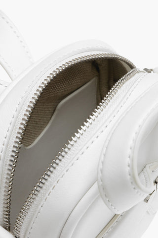 Leather LOOP Mini Bag with Silver Detail