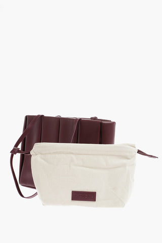 Faux Leather Pleated Tote Bag