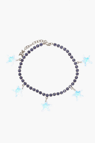 Cavigliera in Strass Con Charm Gioiello a Forma di Stella