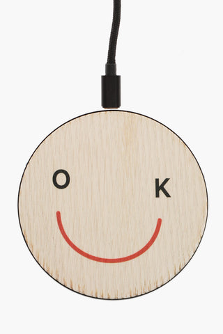 Wooden OK Wireless Charger