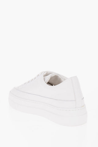 Sneakers Basse in Pelle a Tinta Unita