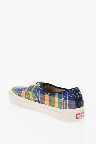 Sneakers Basse AUTHENTIC 44 D A Quadri Plaid con Suola a contrasto