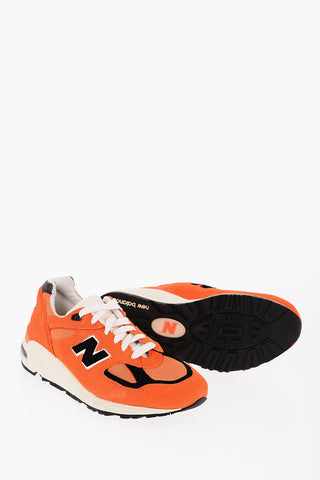 Sneakers Basse 990 in Suede e Mesh con dettagli a Contrasto
