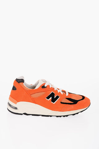 Sneakers Basse 990 in Suede e Mesh con dettagli a Contrasto