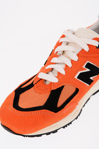 Sneakers Basse 990 in Suede e Mesh con dettagli a Contrasto