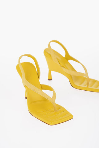 Sandali Slingback in Suede Con tacco A rocchetto 11 cm