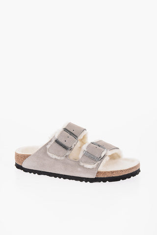 Suede ARIZONA SHEARLING Sandals with Fur Lining