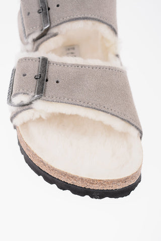 Suede ARIZONA SHEARLING Sandals with Fur Lining