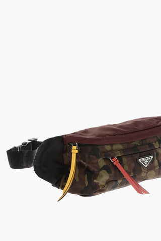 Contrast Details Camouflage Bum Bag