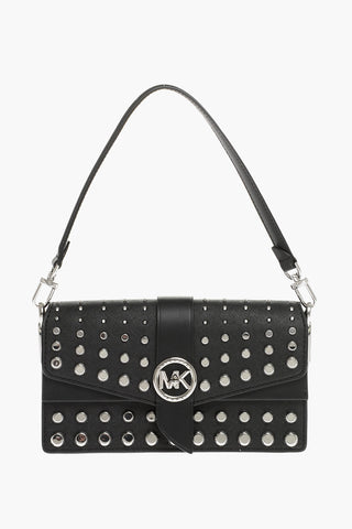 Leather Studded Crossbody Bag
