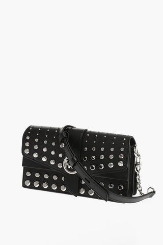 Leather Studded Crossbody Bag
