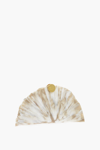 Shell Effect Abstract Pattern CREPUSCULE Clutch