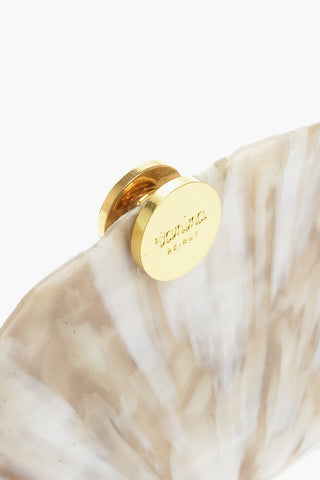 Shell Effect Abstract Pattern CREPUSCULE Clutch
