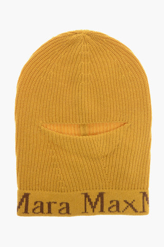 SFILATA Passamontagna in Lana e Cashmere con Logo a Contrasto