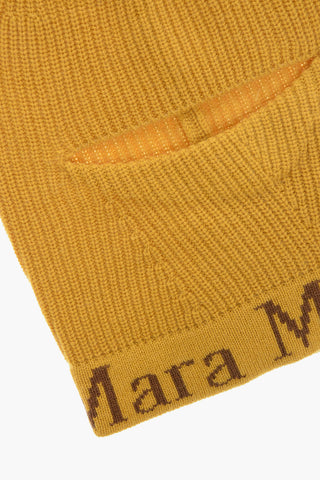 SFILATA Passamontagna in Lana e Cashmere con Logo a Contrasto