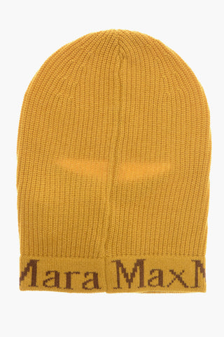 SFILATA Passamontagna in Lana e Cashmere con Logo a Contrasto