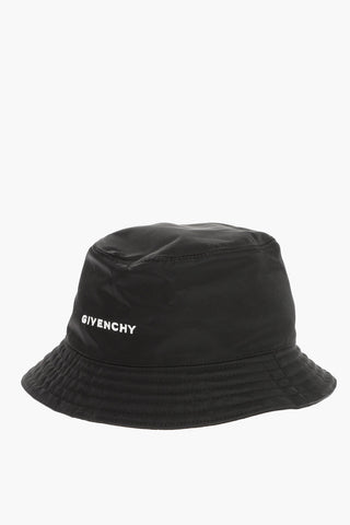 Solid Color Bucket Hat with Embroidered Logo